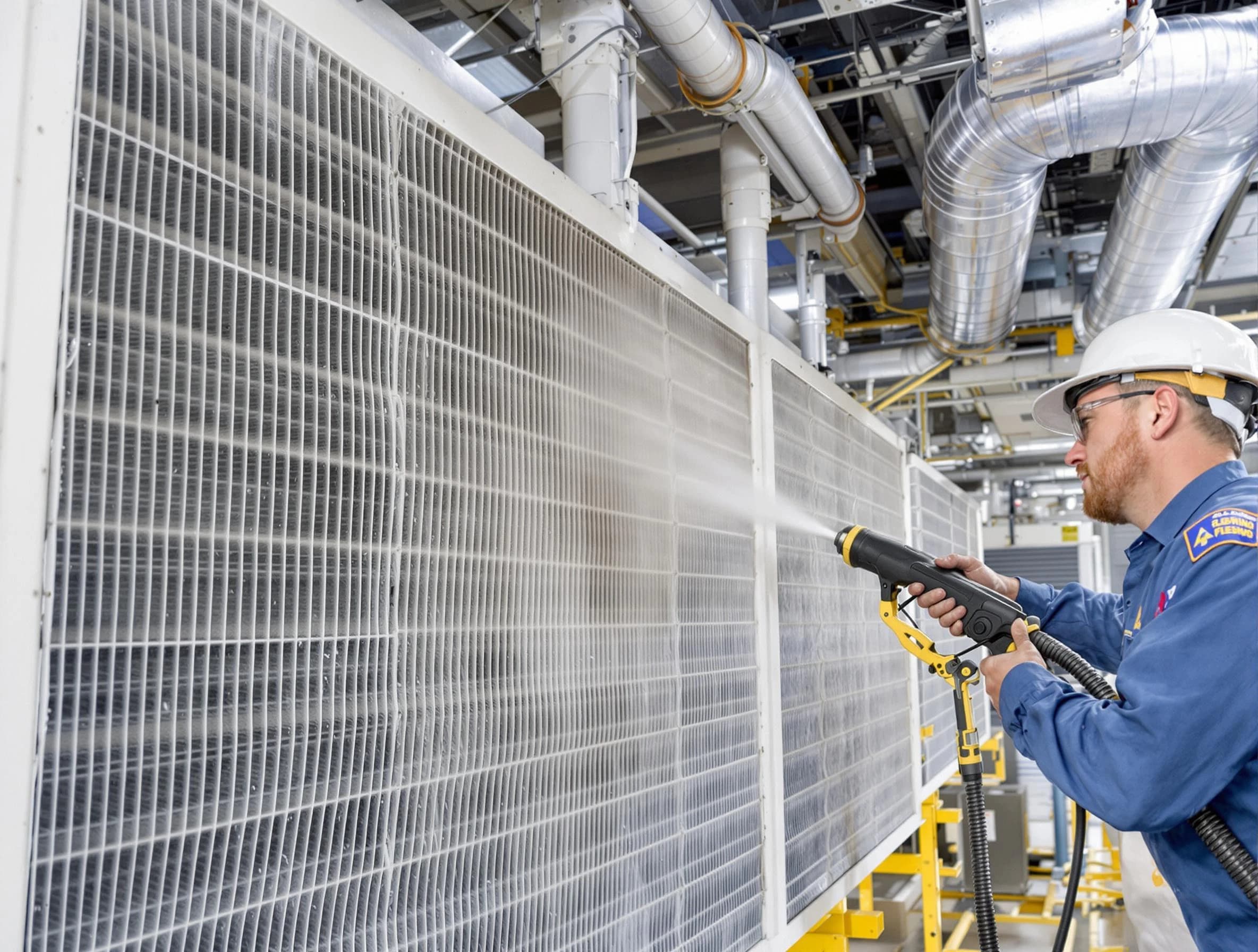 Professional commercial coil cleaning by Applewood Air Duct Cleaning in Applewood