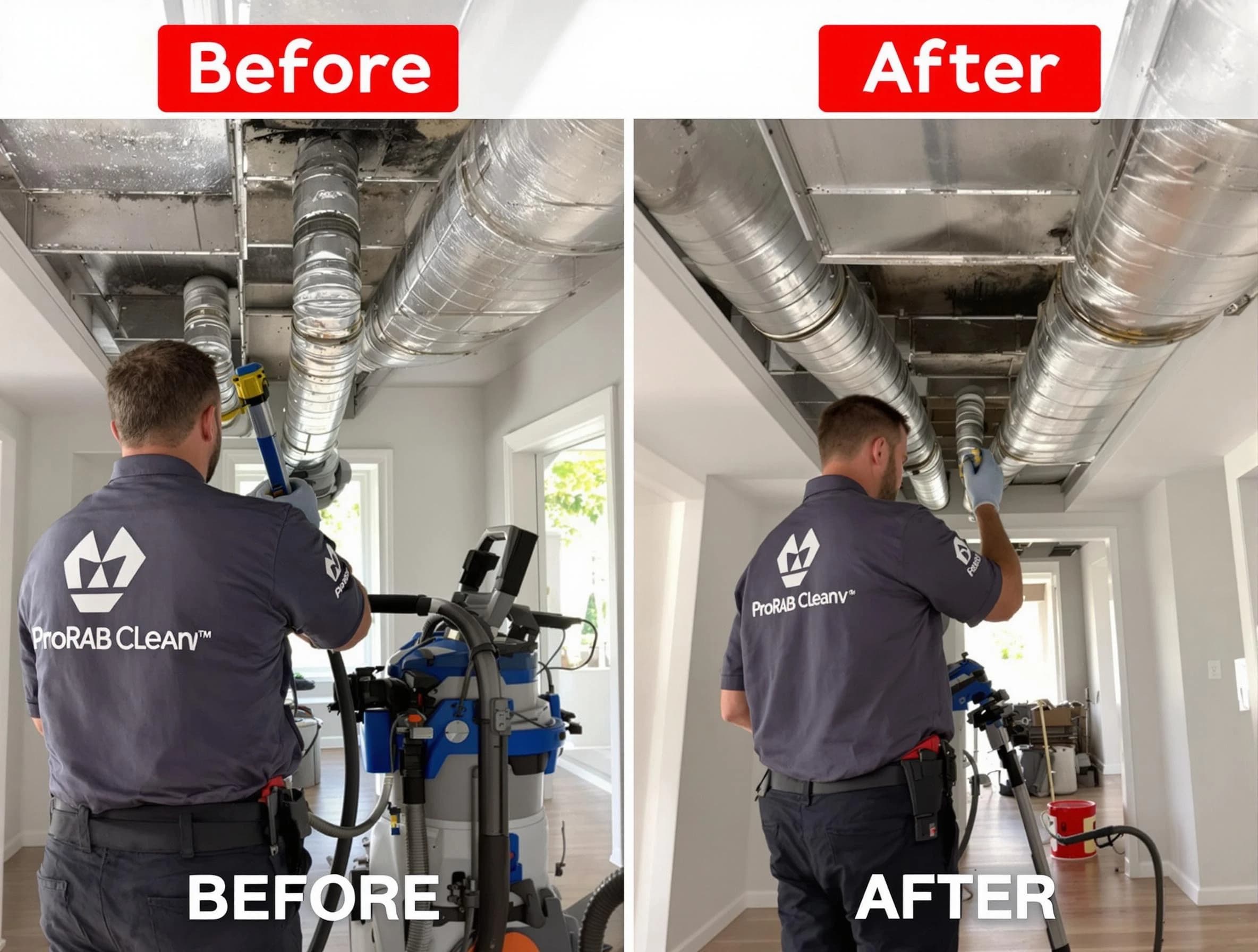 Applewood Air Duct Cleaning expert performing thorough residential duct cleaning in a Applewood home