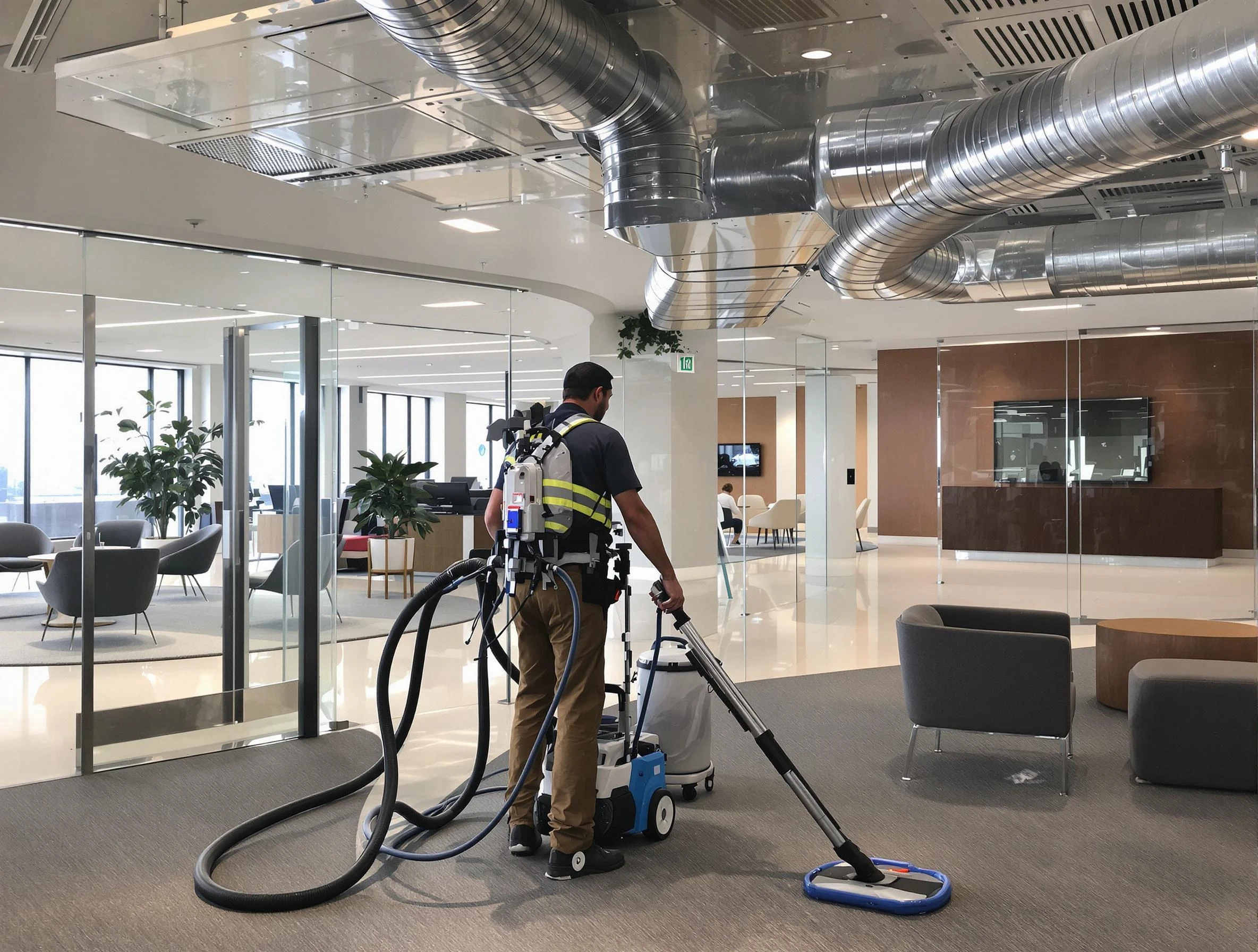 Commercial duct cleaning service by Applewood Air Duct Cleaning in Applewood