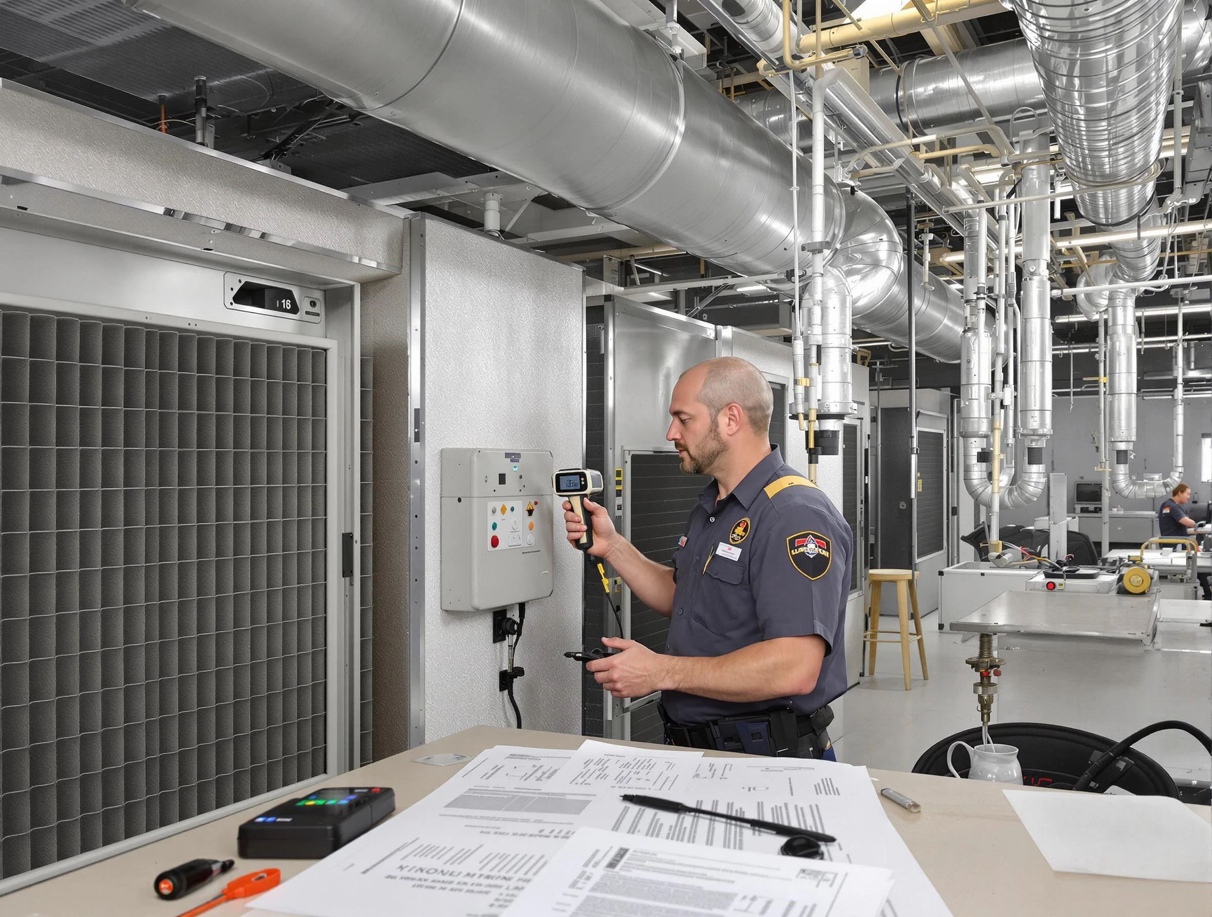 Professional filter system inspection by Applewood Air Duct Cleaning in Applewood